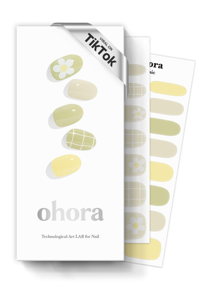 ohora front packaging showing N Olivia green patterned design and benefits