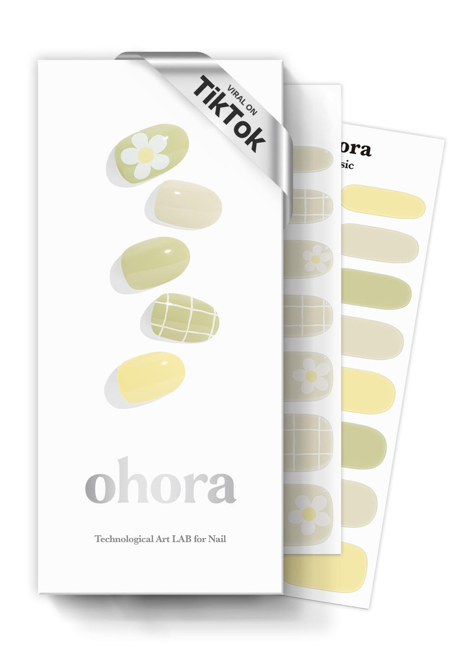 ohora front packaging showing N Olivia green patterned design and benefits