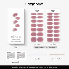 ohora finished manicure worn with outfit showing versatile, long-lasting color