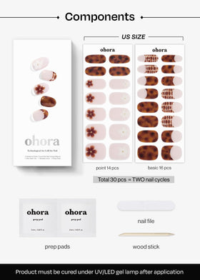 ohora glossy cured nail close-up showing high-shine professional finish
