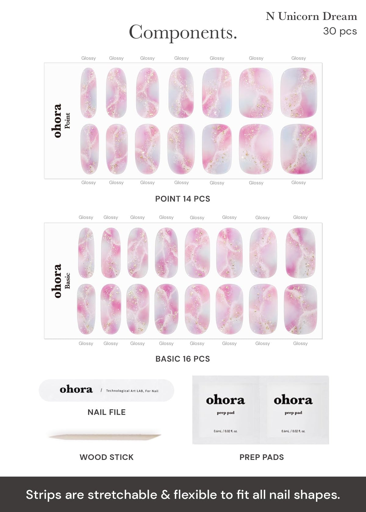 ohora cured nails showing high gloss shine, delivers salon-quality finish