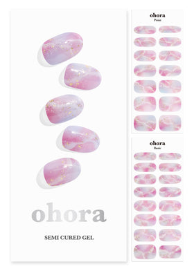 ohora front box showing N Unicorn Dream set and contents, easy-at-home manicure