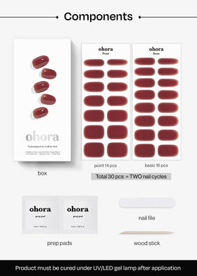 ohora multiple wrap sizes displayed beside toes to show perfect fit and customization