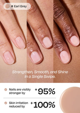 ohora open bottle with U-cut brush for streak-free application