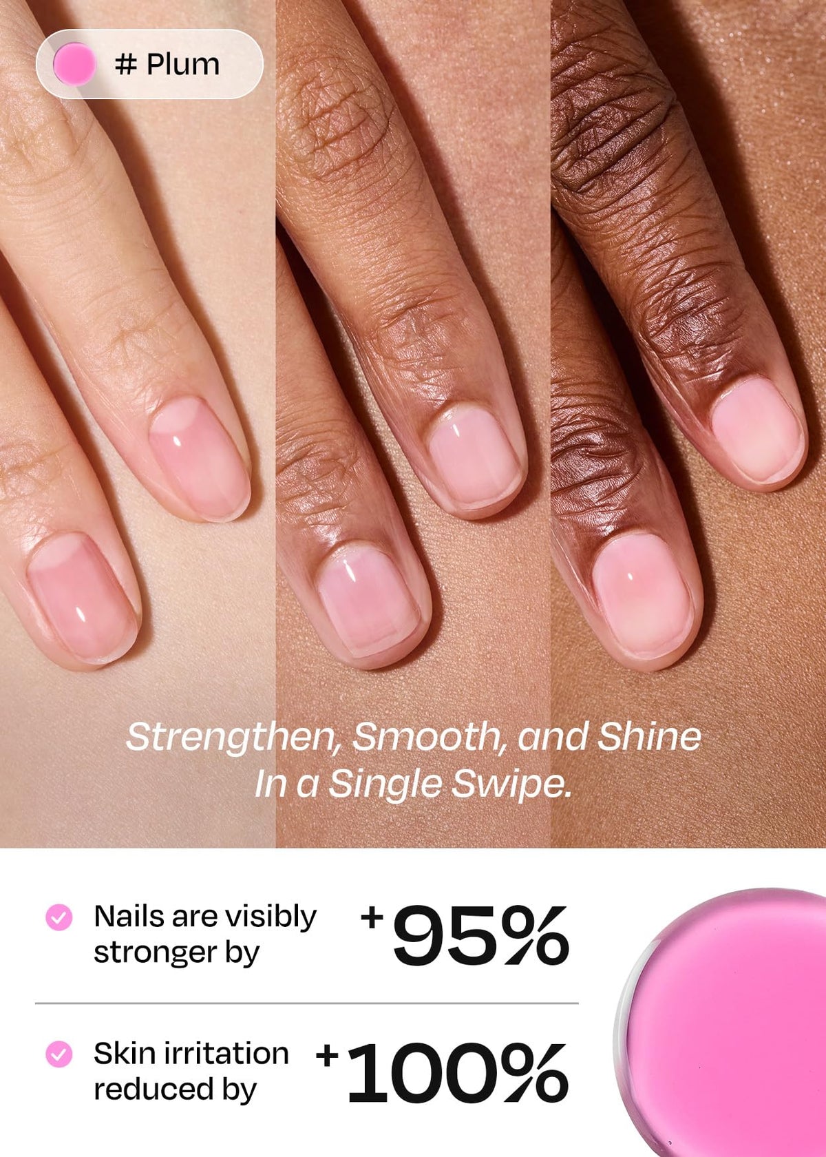 ohora brush and cap detail highlighting precise application and quick-dry benefit