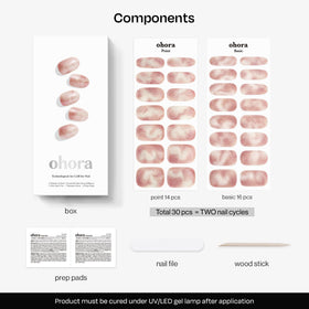 ohora gentle removal using wooden stick to protect natural nails