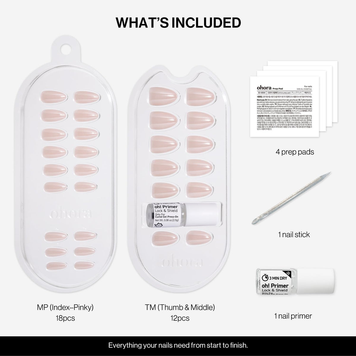 ohora removal process with clean nails to preserve nail health