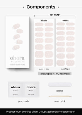 ohora strips next to ruler showing size options and perfect fit benefit