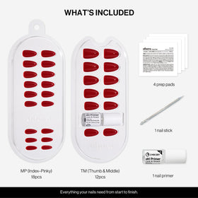 ohora gel tip beside coin illustrating scale and natural-length fit