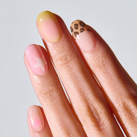 ohora close-up of a single yellow art strip revealing precise print and flexibility