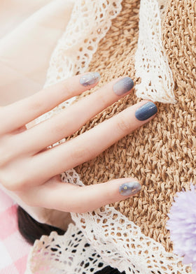 ohora glitter texture close-up highlighting blue sparkle and true gel depth