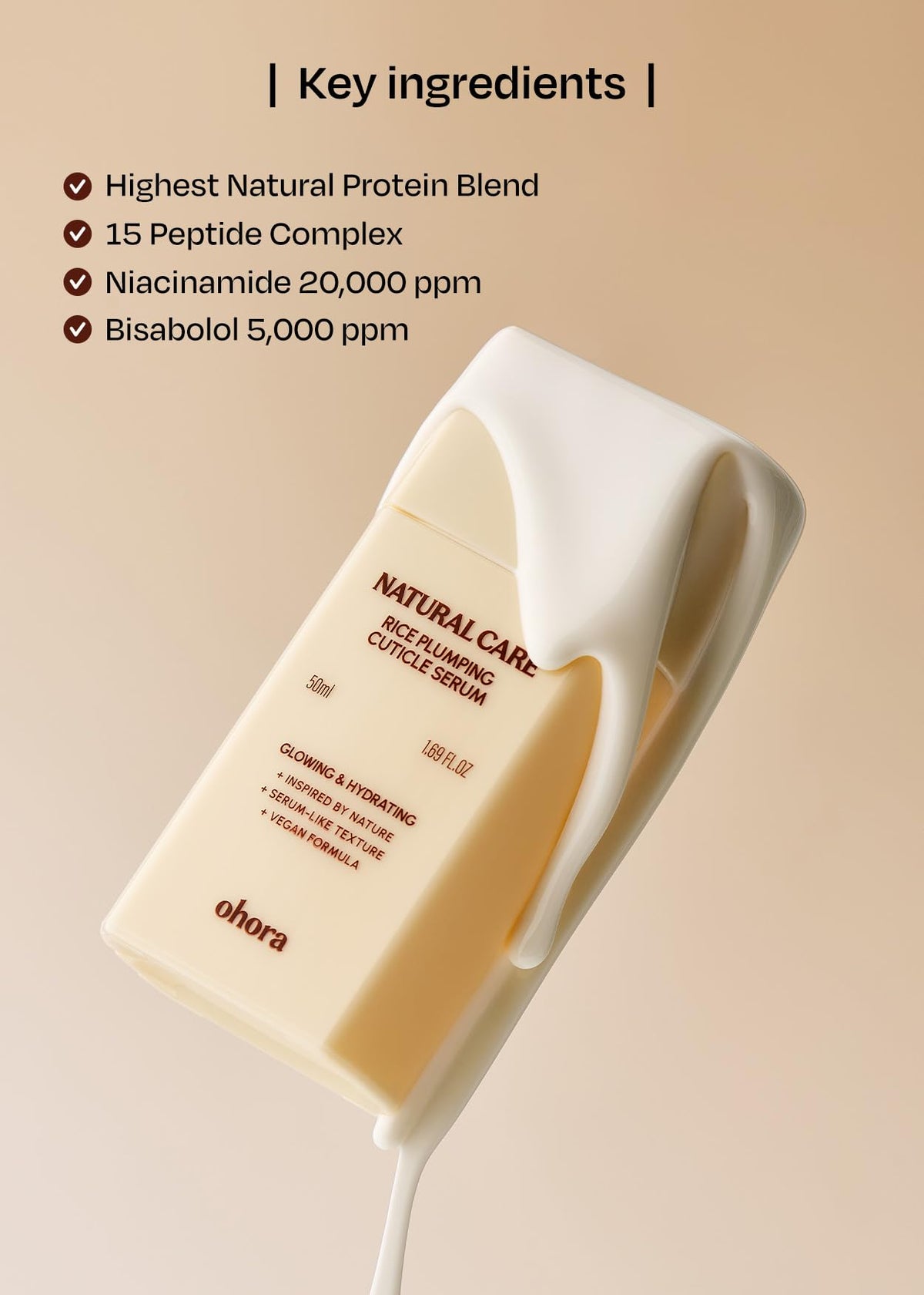 ohora serum on vanity styled to show daily routine benefit