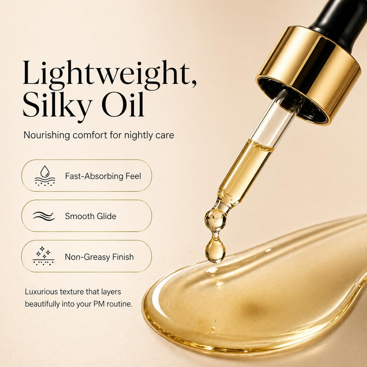 OICE-MALL 60ml glass bottle label detail highlighting concentration and elegance