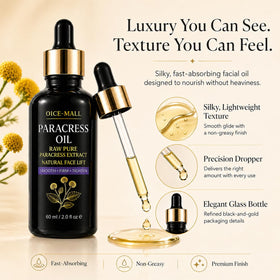OICE-MALL label detail focusing on paracress extract ingredient for botanical benefits