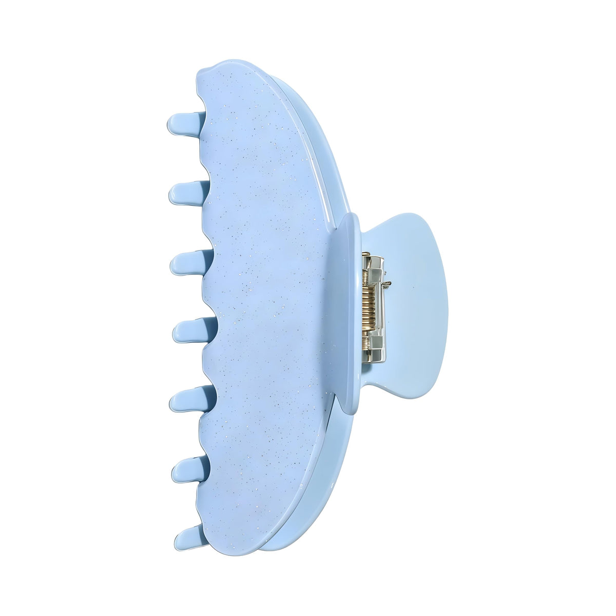 OideGuiing front view showing sequin blue clip for polished hold