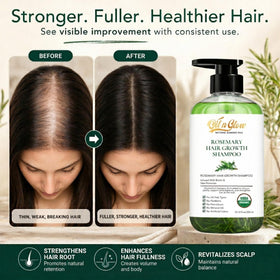 OilnGlow shampoo lather on hair strands demonstrating gentle conditioning