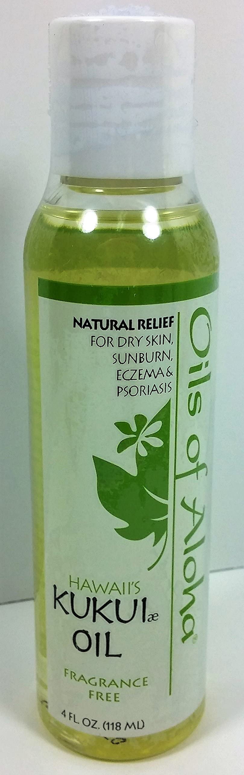 Oils of Aloha close-up pouring kukui oil demonstrating smooth texture