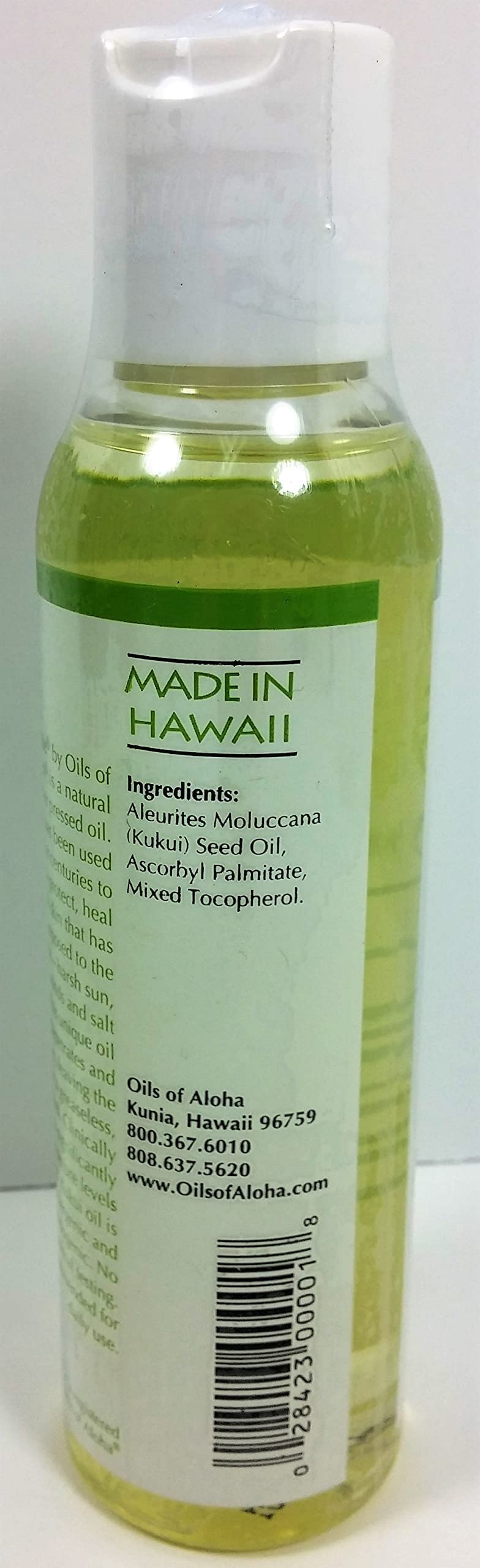 Oils of Aloha applied on skin showing lightweight absorption benefit