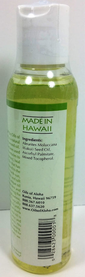 Oils of Aloha applied on skin showing lightweight absorption benefit
