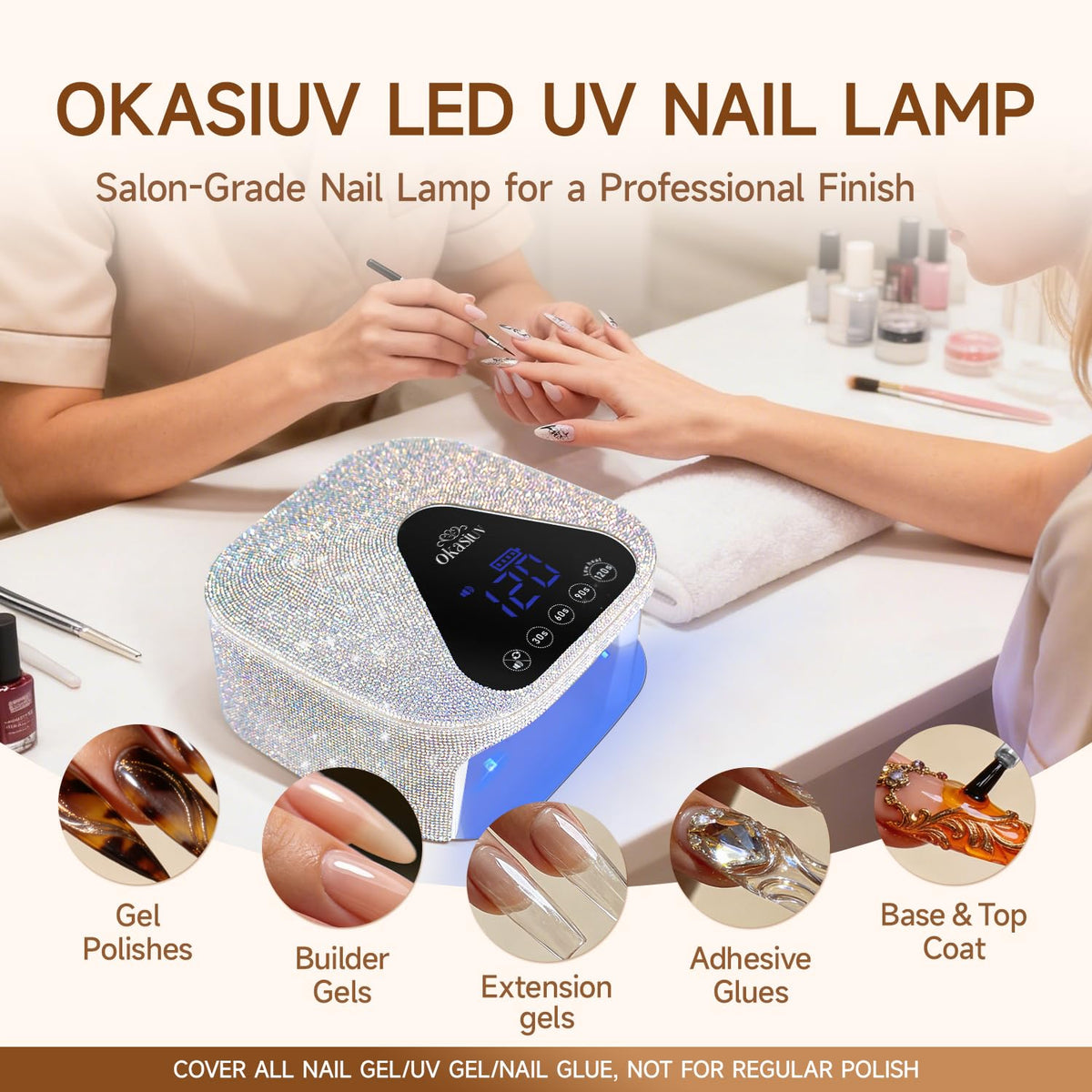 Okasiuv magnetic mirror base detail reflecting light to boost curing efficiency