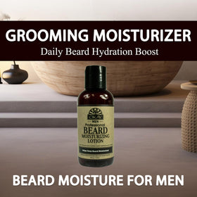 OKAY beard after use showing smoother texture and tamed flyaways benefit