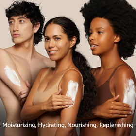 OKAY scoop melting shea butter demonstrating easy application and skin absorption benefit