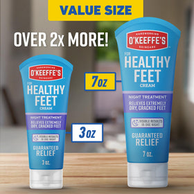 O'Keeffe's being applied to heel at night to support overnight moisture