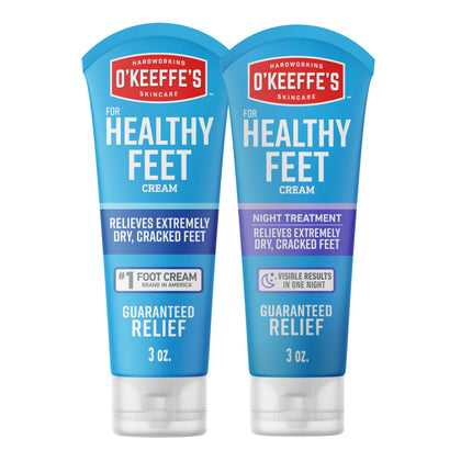 O'Keeffe's front packaging showing both tubes and clear labels for easy selection