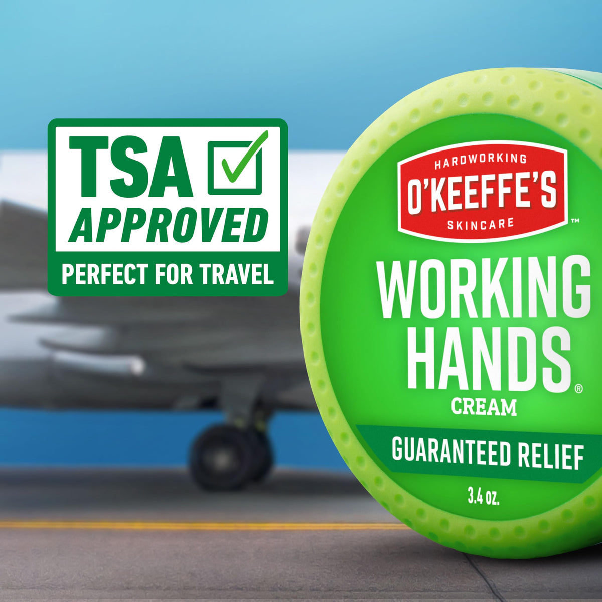Applied O'Keeffe's Healthy Feet on heel close-up, helps soften cracked skin