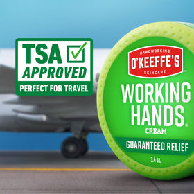 Applied O'Keeffe's Healthy Feet on heel close-up, helps soften cracked skin