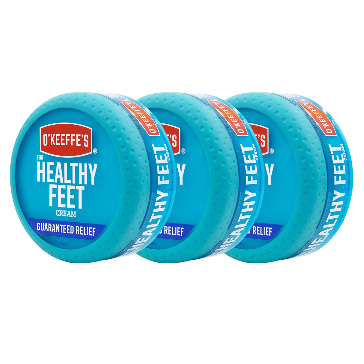 O'Keeffe's front jar pack of three showing packaging and value
