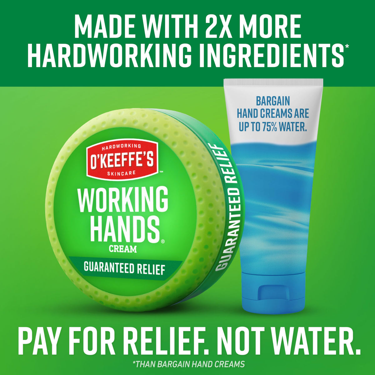 Applying O'Keeffe's to hands to show targeted repair and comfort benefit