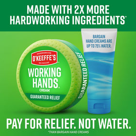 Applying O'Keeffe's to hands to show targeted repair and comfort benefit