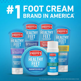 O'Keeffe's cream spread on skin detail showing quick absorbency and barrier