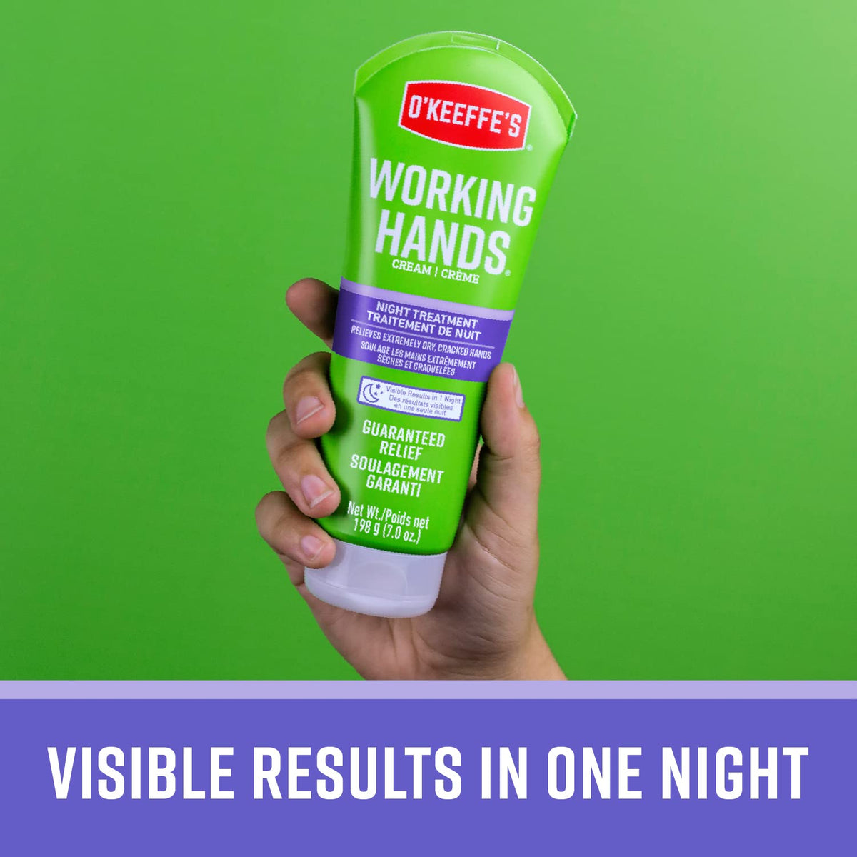 O'Keeffe's opened tube showing cream texture and deep-conditioning oils