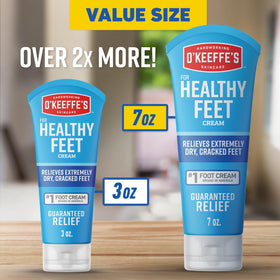 O'Keeffe's two-pack boxed side view highlighting value and reliable supply