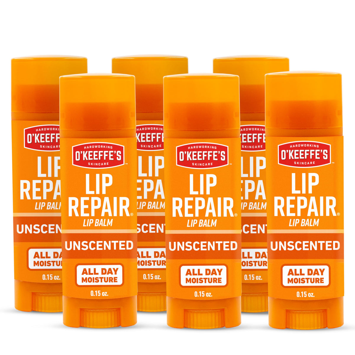 O'Keeffe's unscented stick front packaging showing brand and benefit