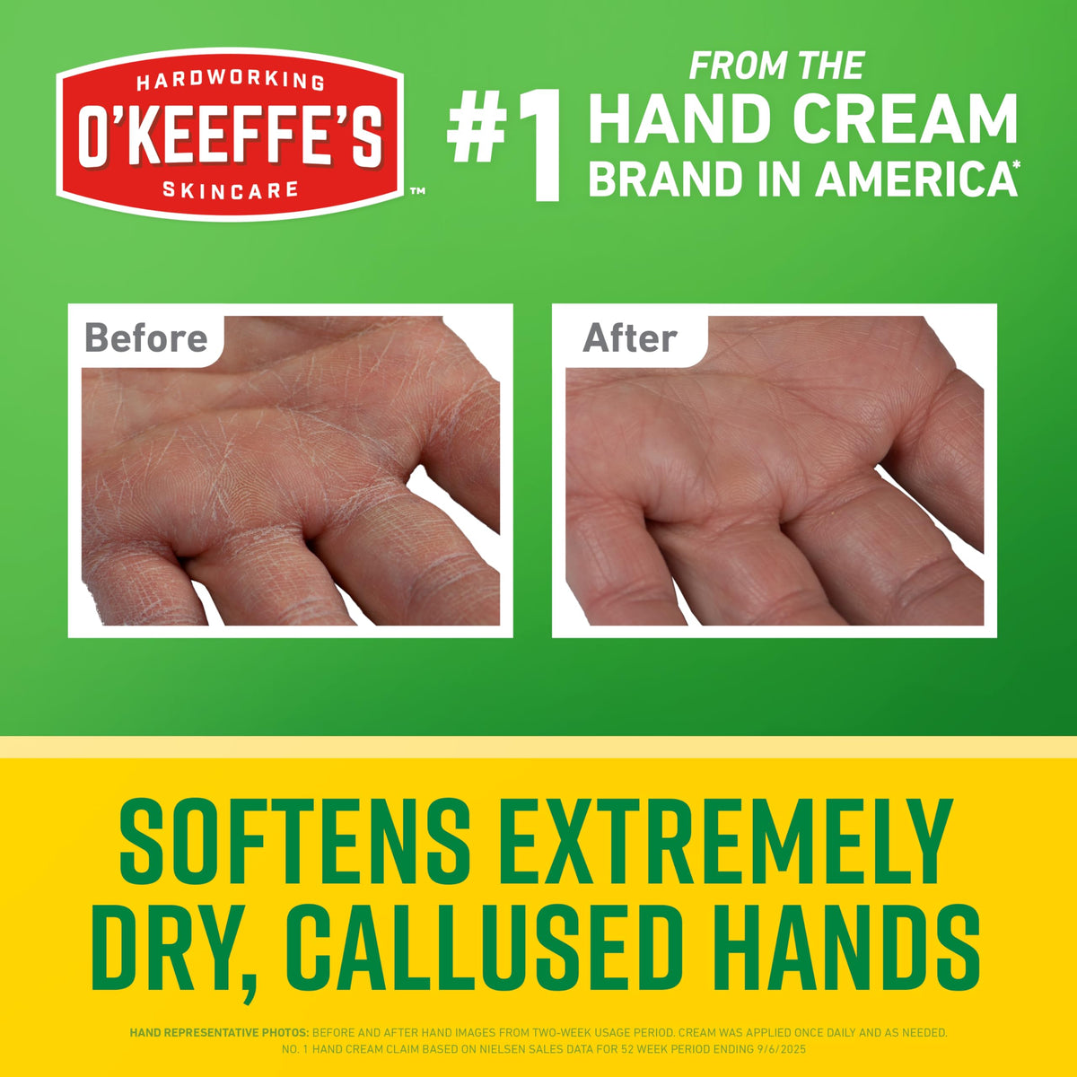 O'Keeffe's 3 oz tube close-up showing label and cap, easy use