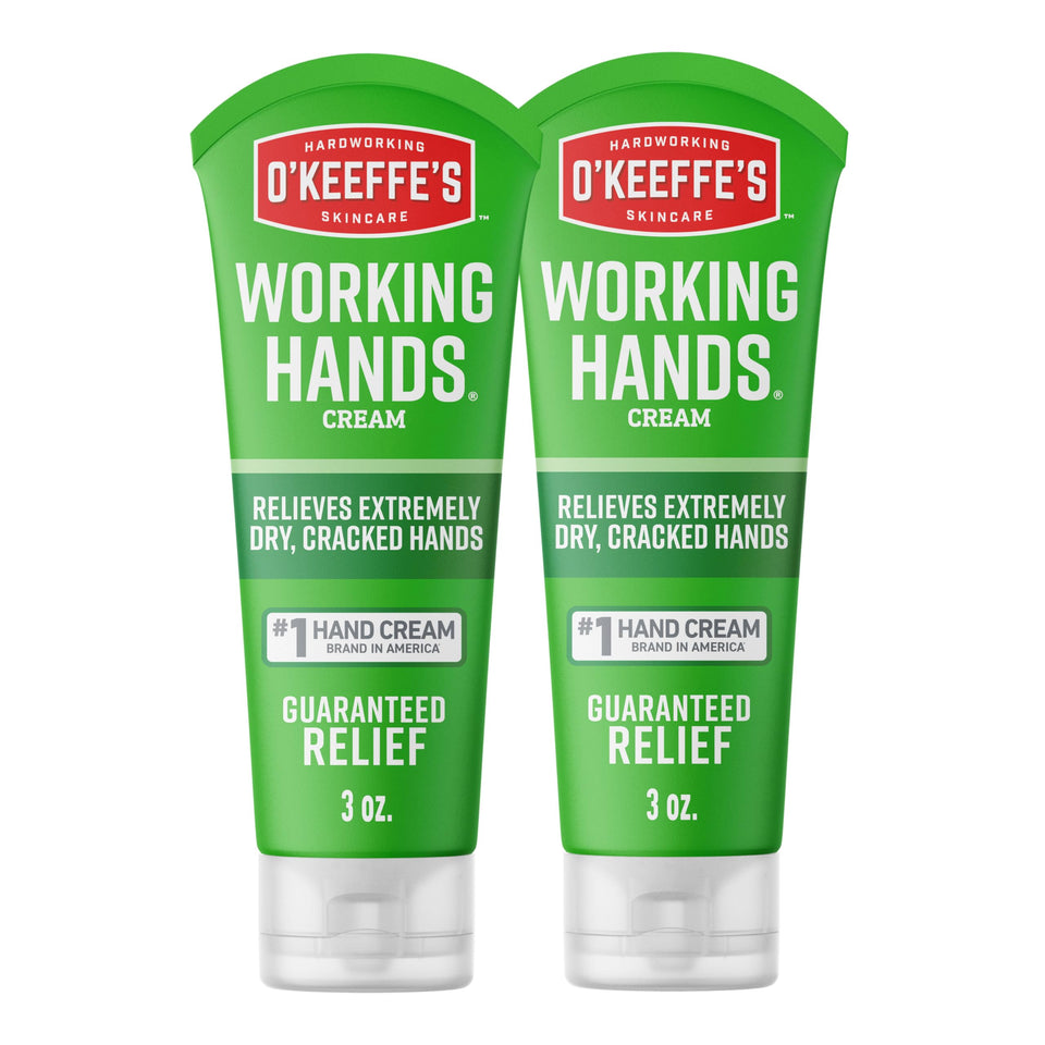 O'Keeffe's tube front view showing product and brand for quick identification
