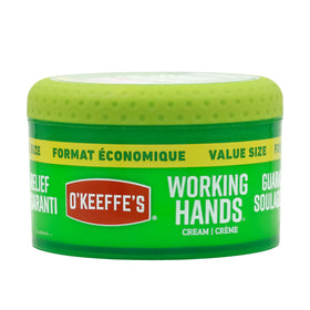 O'Keeffe's label detail showing ingredients and instructions for targeted, user-friendly application