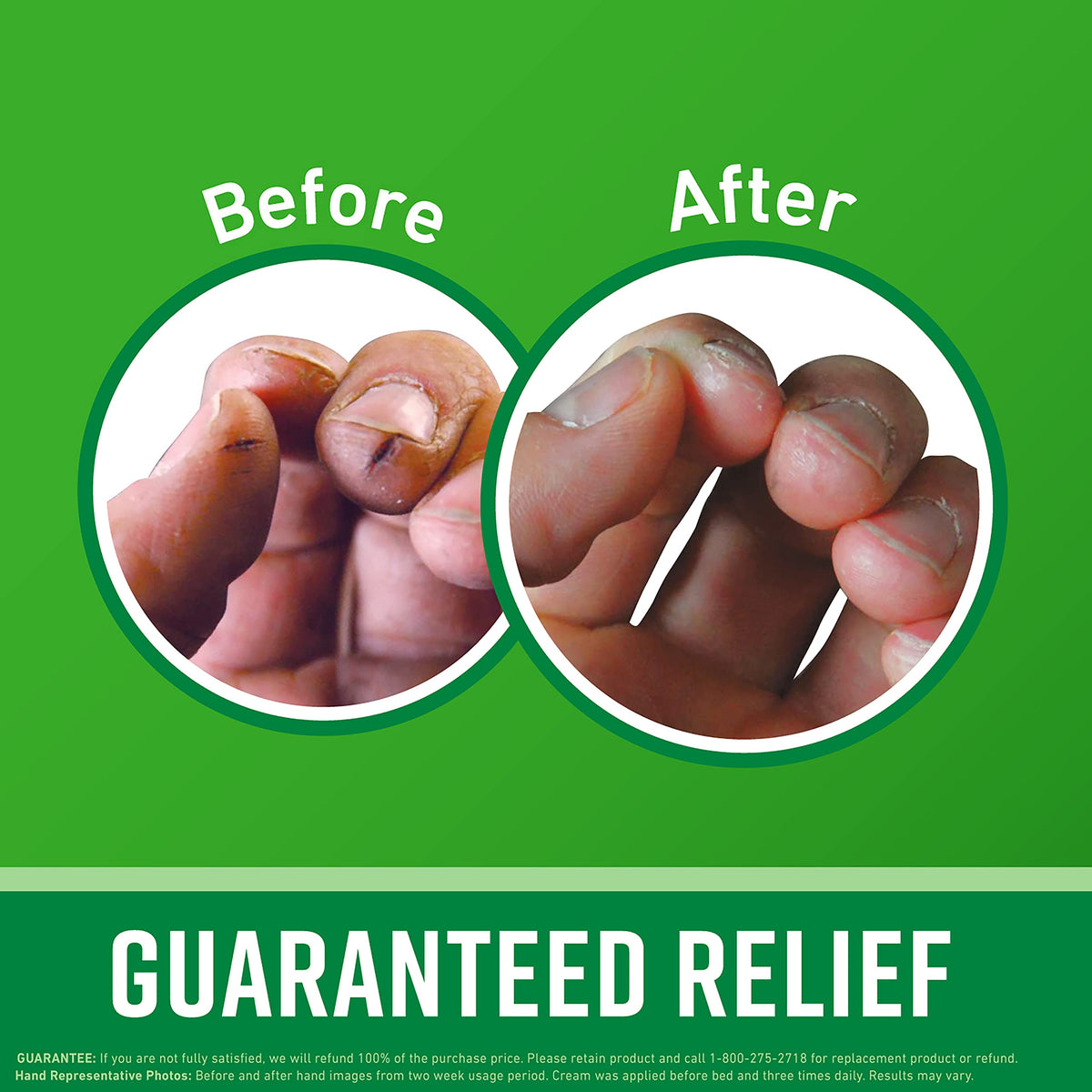 O'Keeffe's Working Hands open jar showing thick texture and instant moisturizing benefit