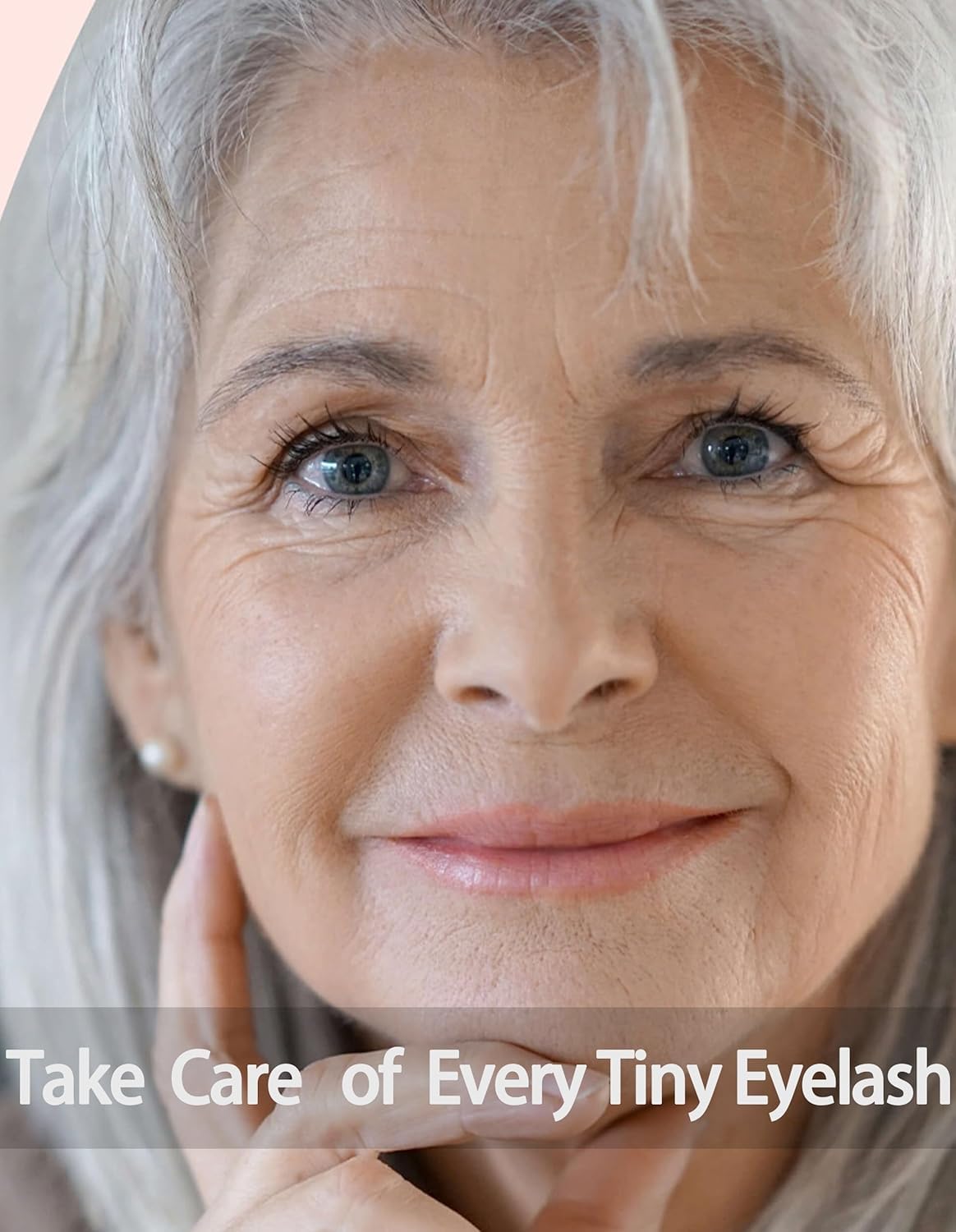 Okerker application on model left eye demonstrating length and separation