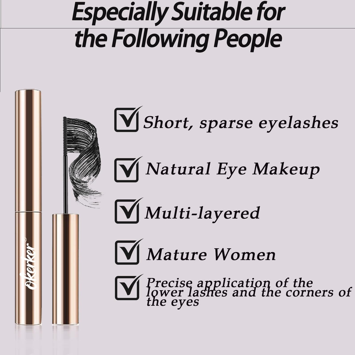 Okerker before and after comparison revealing visible length and natural volume