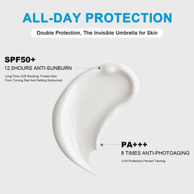 Okerker product label close-up showing SPF50+ and ingredient clarity
