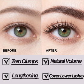 Okerker lower lash precision use showing neat coating of tiny lower lashes
