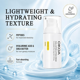 OKOA Cream with hyaluronic visual highlighting moisture-boosting ingredient