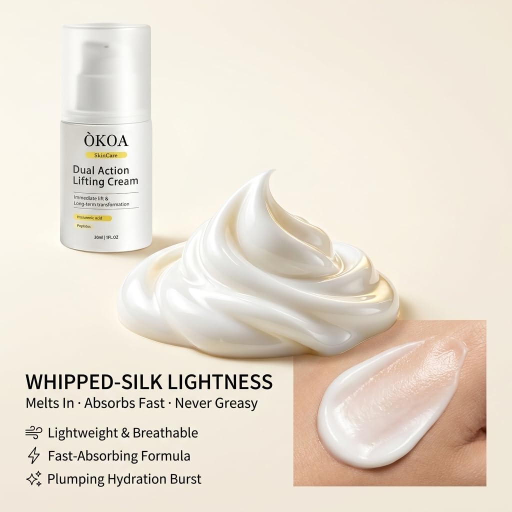 ÓKOA Skincare jar in hand to show 30 ml size and travel-friendly benefit