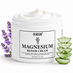 OLACLUK jar front label showing product and benefit of soothing relief