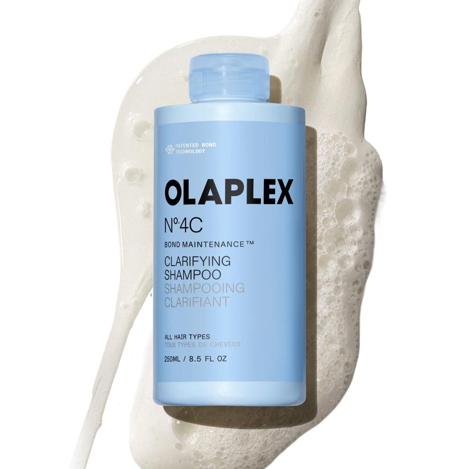 Olaplex Nº.4C front bottle showing packaging and clear labeling benefit clarity