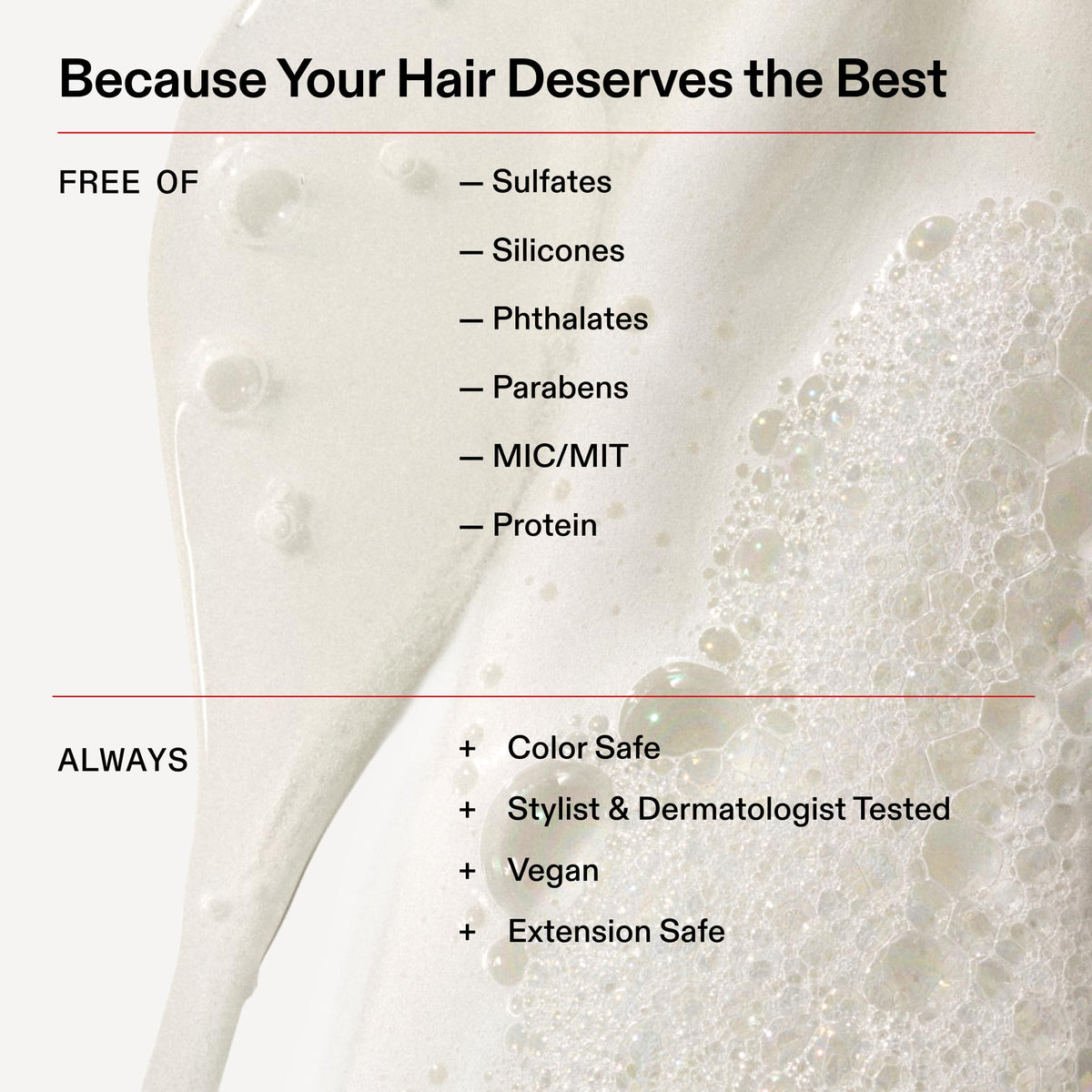 Staged ingredient display for Olaplex Nº.4C illustrating clarifying system benefit